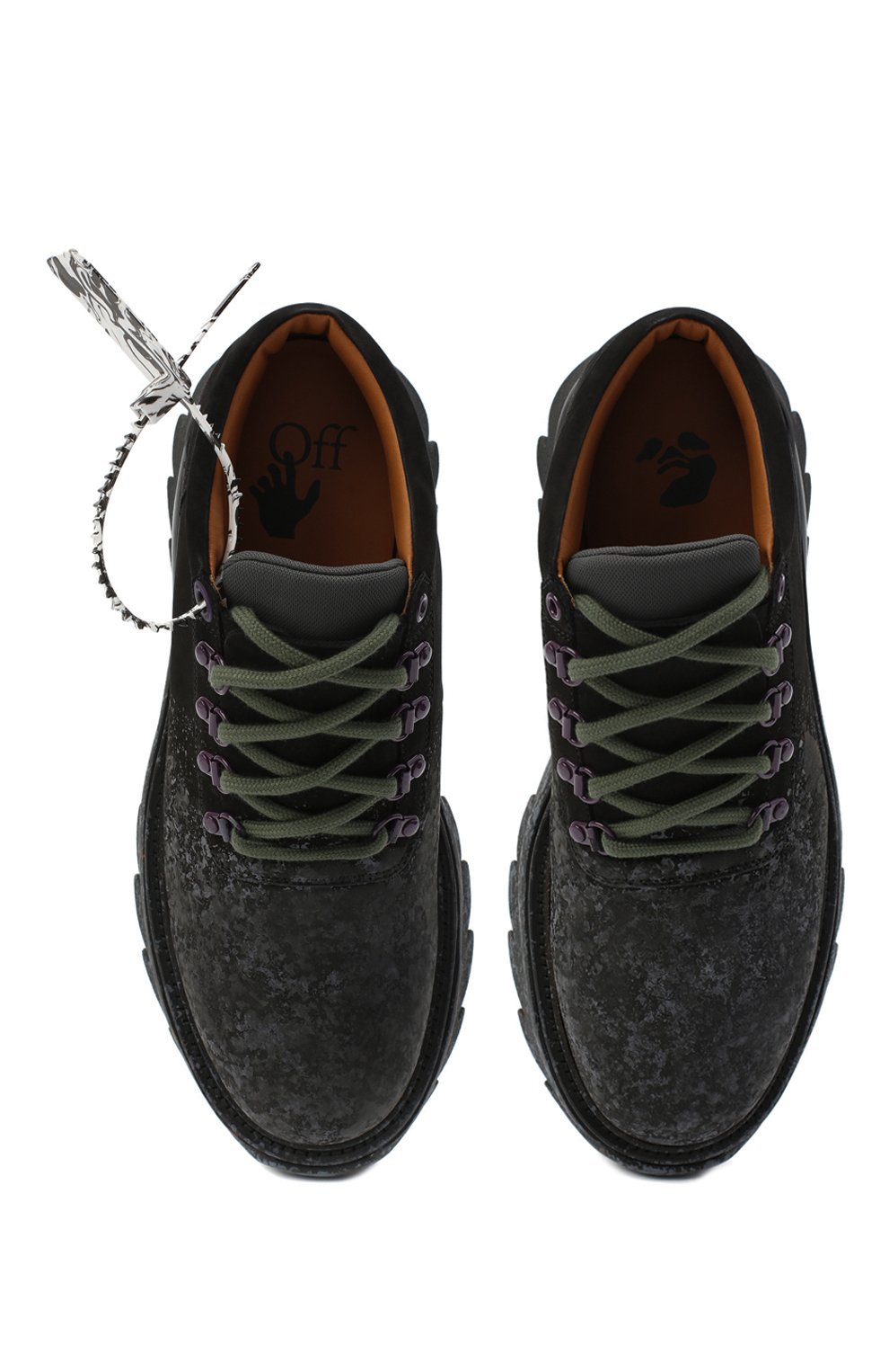 Кожаные ботинки OFF-WHITE, арт. 0MIA211R21LEA0011009, фото 6