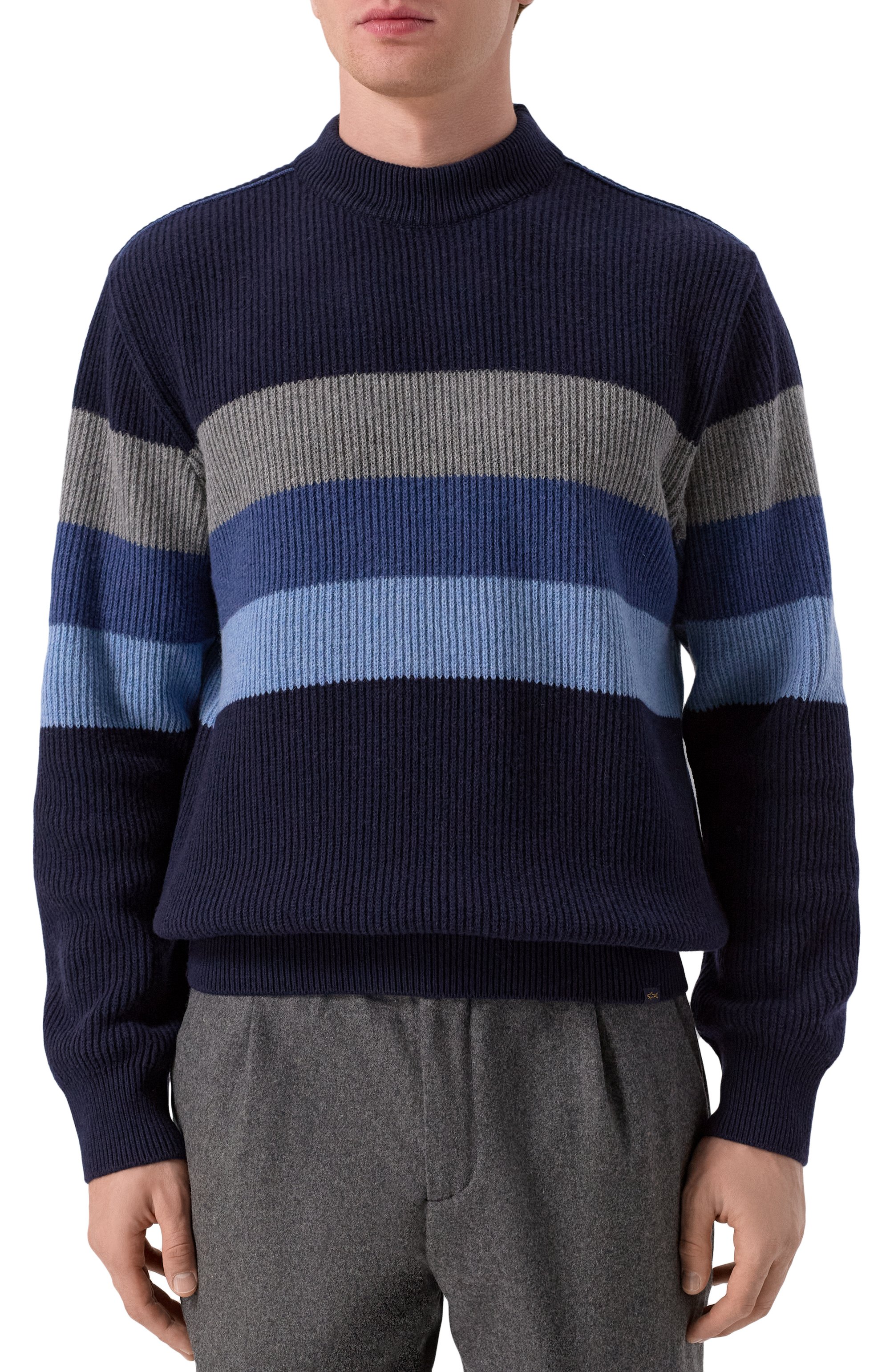 Шерстяной свитер PAUL&SHARK темно-синего цвета по цене 44900 руб., арт. 15311050, фото 3 Шерстяной свитер PAUL&SHARK, арт. 15311050, фото 3