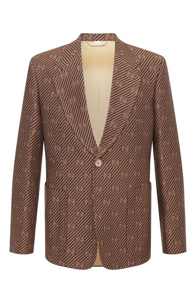 Пиджак из хлопка и шелка GUCCI, арт. 618666/ZAEAK, фото 1