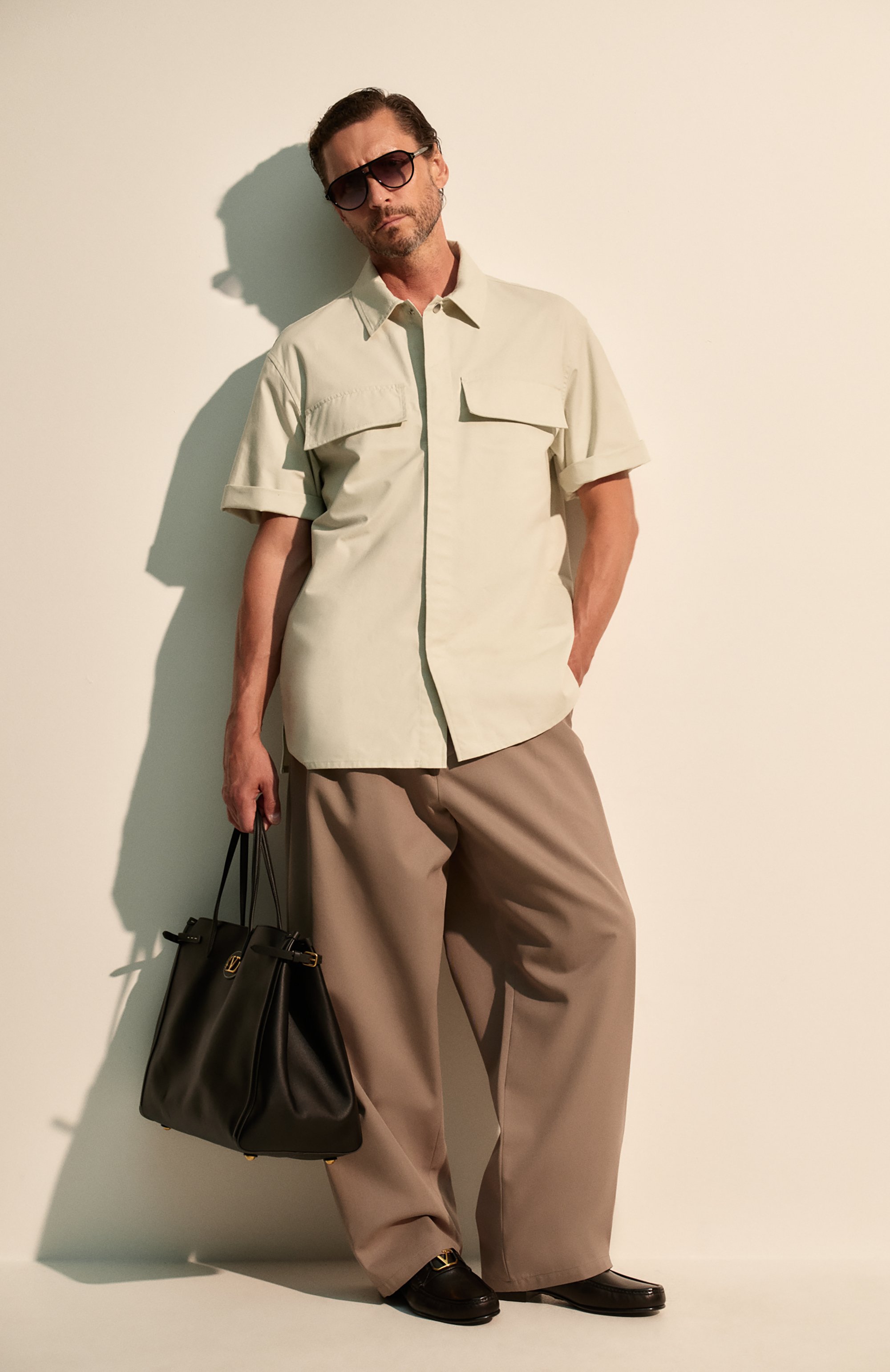 Кожаные лоферы vlogo signature VALENTINO, арт. 6Y2S0J68/MIL, фото 8