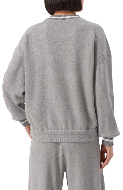 Свитшот из вискозы и хлопка BRUNELLO CUCINELLI, арт. MP930SN900, фото 4