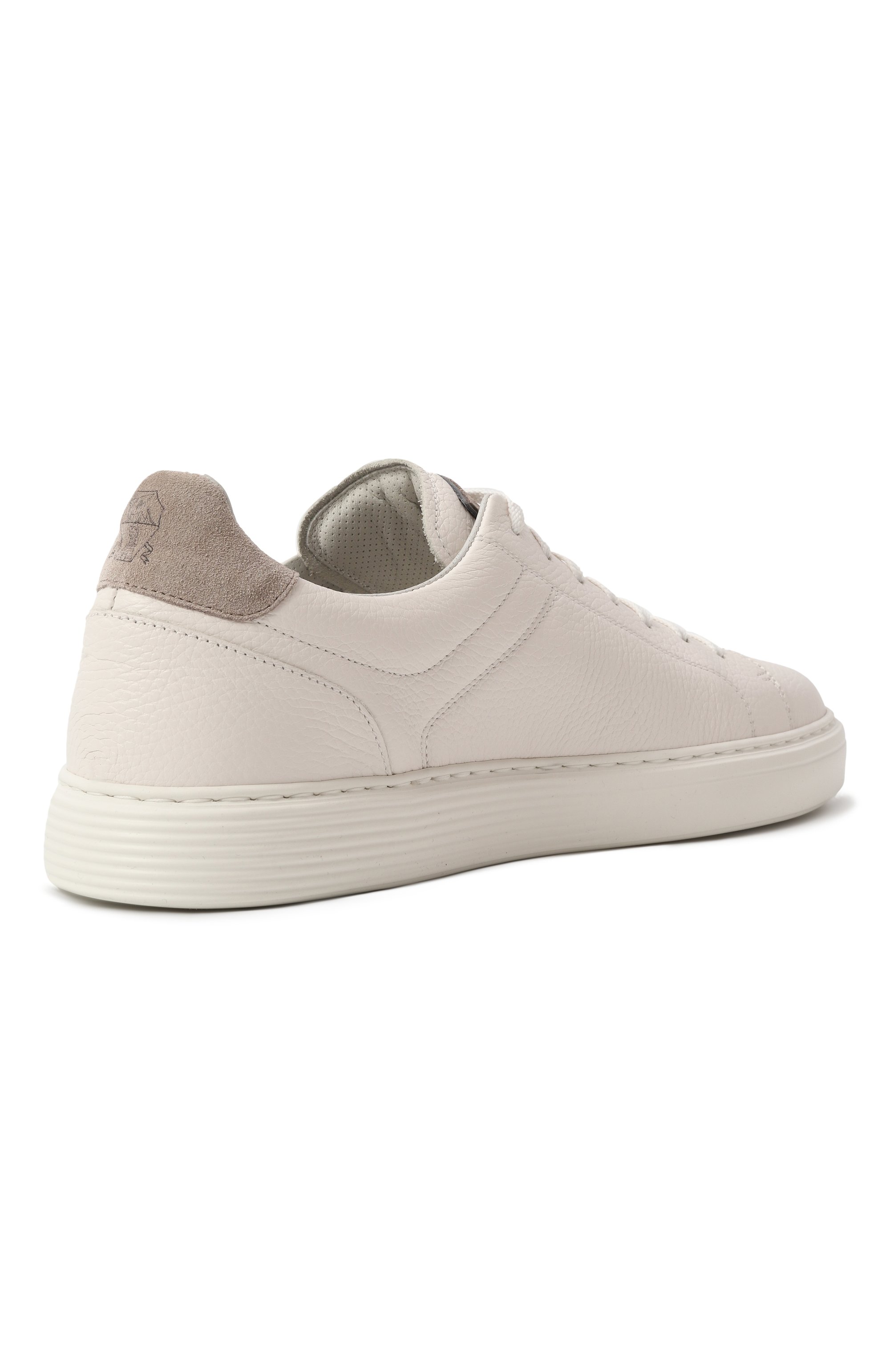 Кожаные кеды BRUNELLO CUCINELLI молочного цвета по цене 89950 руб., арт. MZUASB2042, фото 5 Кожаные кеды BRUNELLO CUCINELLI, арт. MZUASB2042, фото 5