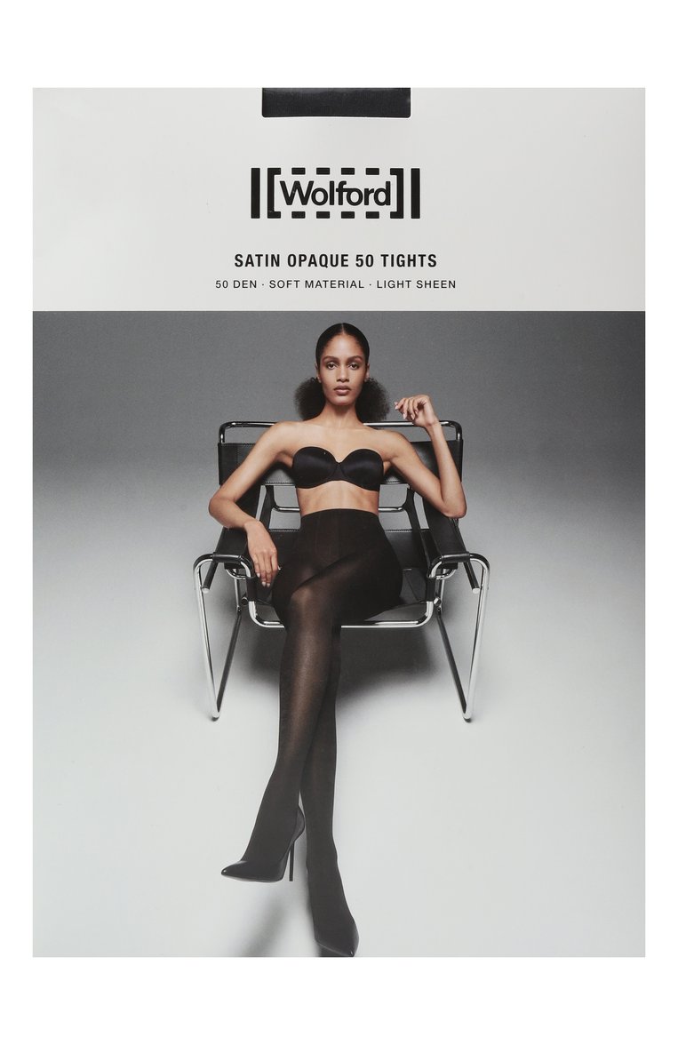 Женские колготки WOLFORD черного цвета, арт. 18379 | Фото 1 (Автоматизация состава: Проставлено; Нос: Не проставлено; Материал внешний: Синтетический материал)