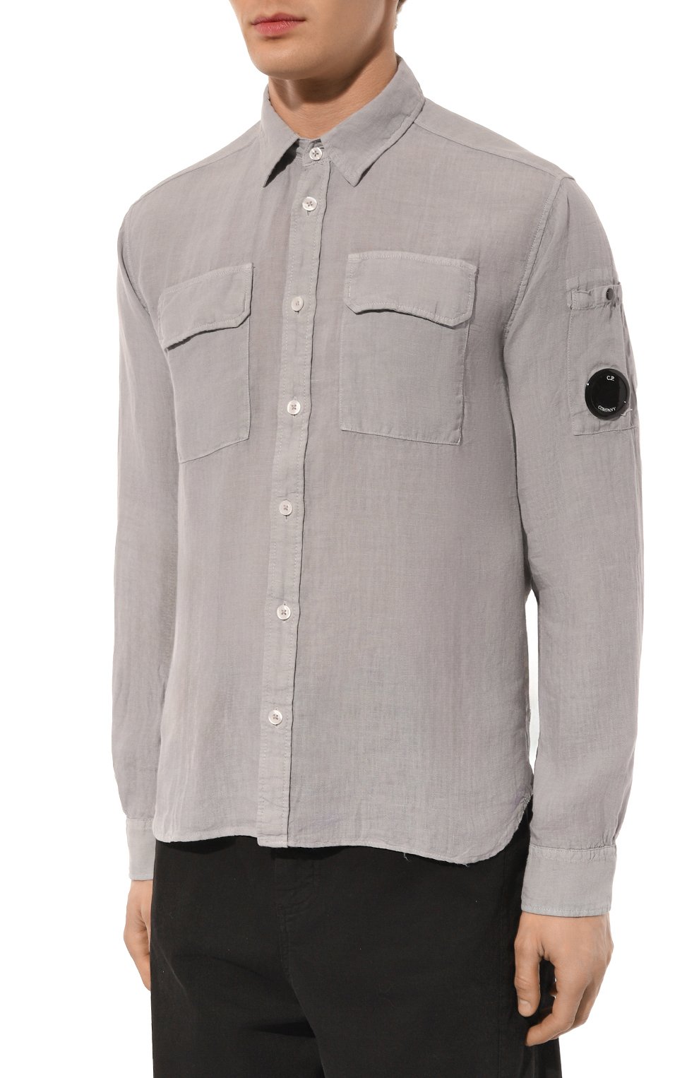 Льняная рубашка C.P. COMPANY, арт. 16CMSH301A005415G, фото 3