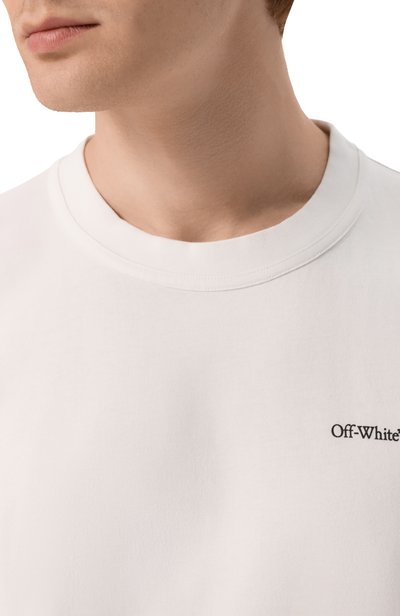 Хлопковая футболка OFF-WHITE, арт. 0MAA16MF26JER00L1, фото 5