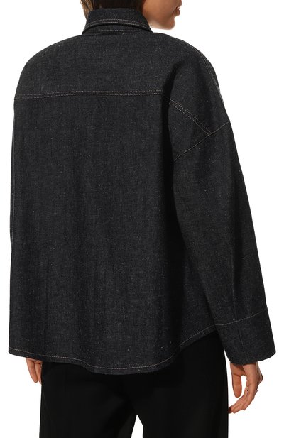 Джинсовая рубашка VIKA 2.0 темно-синего цвета по цене 35100 руб., арт. W23-1298--2025-499, фото 4 Джинсовая рубашка VIKA 2.0, арт. W23-1298--2025-499, фото 4