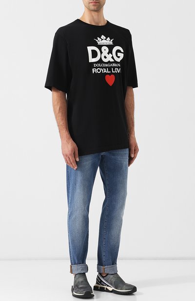 Текстильные кроссовки sorrento с принтом DOLCE & GABBANA, арт. CS1595/AV696, фото 2