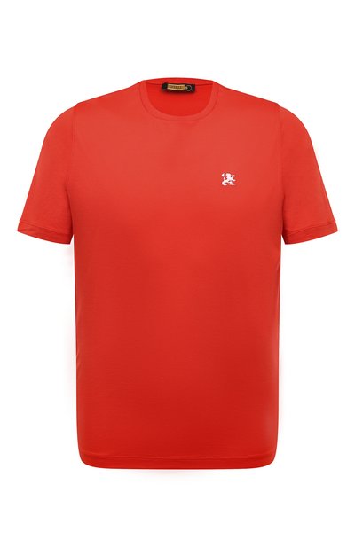 Мужская хлопковая футболка ZILLI, арт. MBZ-NT510-MICR1/MC01