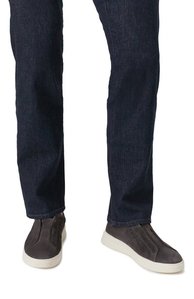 Замшевые кеды H`D`S`N BARACCO темно-серого цвета по цене 53550 руб., арт. DEVIS.S.11*, фото 3 Замшевые кеды H`D`S`N BARACCO, арт. DEVIS.S.11*, фото 3