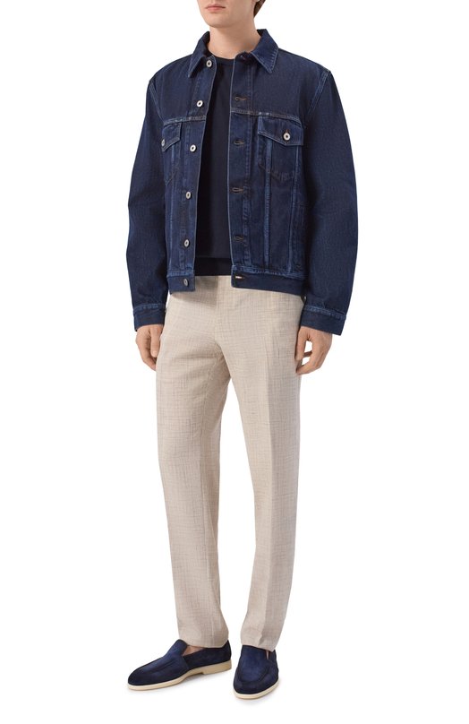 Брюки из шерсти и шелка Andrea Campagna SPIAGGIA20/LP184U Бежевый  SPIAGGIA20/LP184U Фото 2