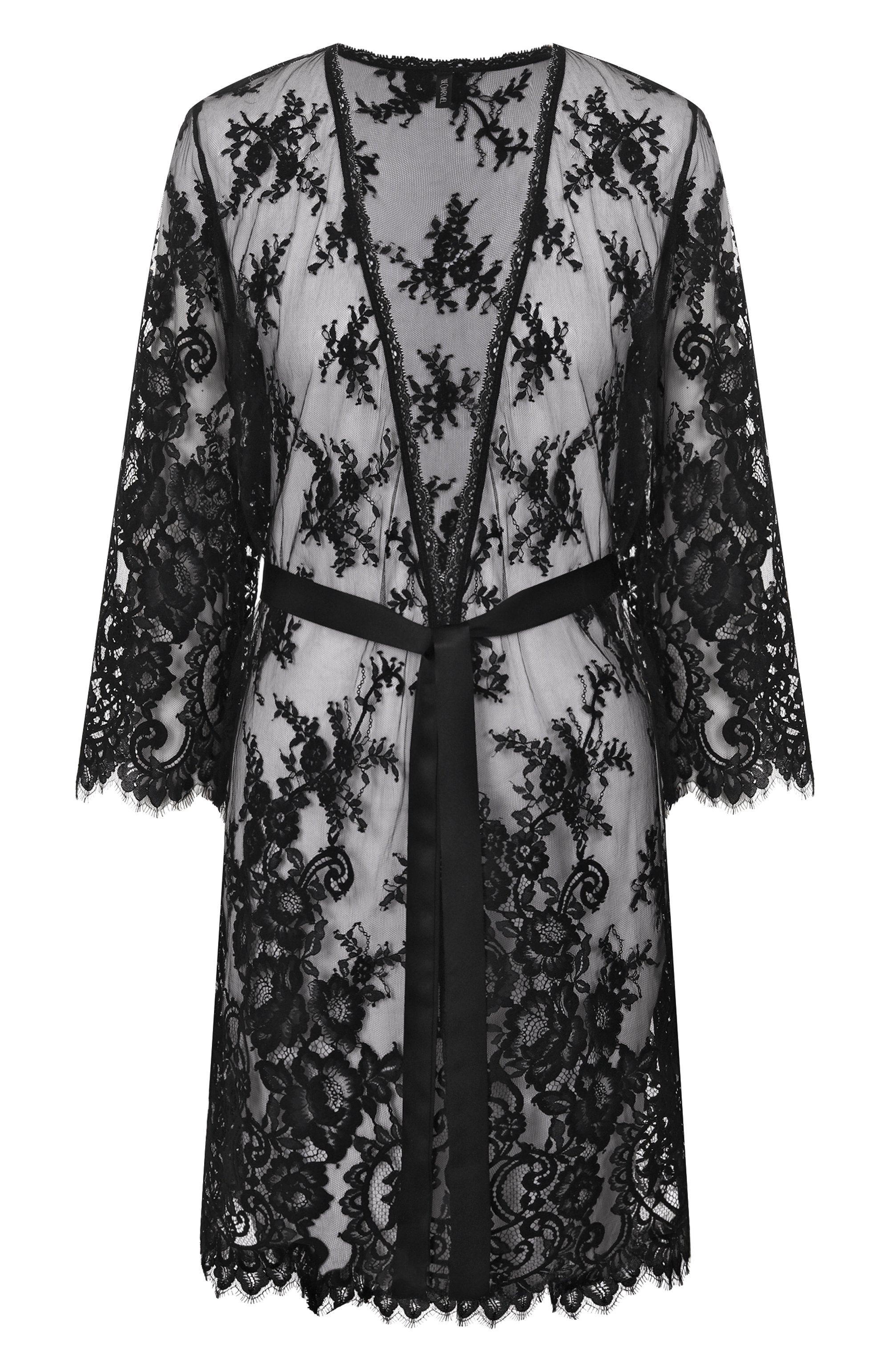 Халат LISE CHARMEL черного цвета по цене 38190 руб., арт. ALJ2035, фото 1 Халат LISE CHARMEL, арт. ALJ2035, фото 1