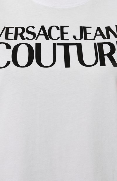 Хлопковая футболка VERSACE JEANS COUTURE, арт. 77HAHE09/CJ00E, фото 5
