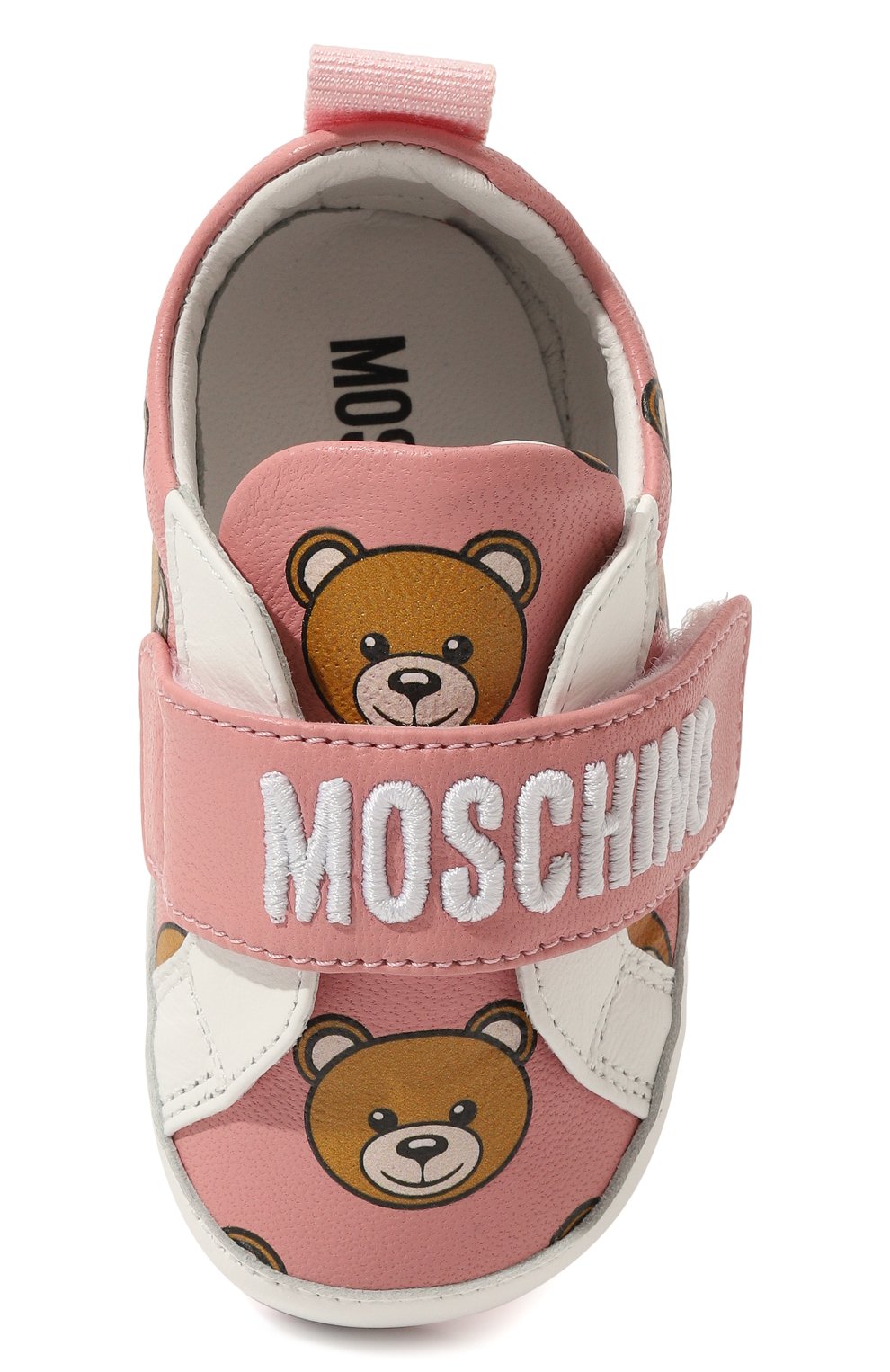 Кожаные пинетки MOSCHINO, арт. 75810/16, фото 4