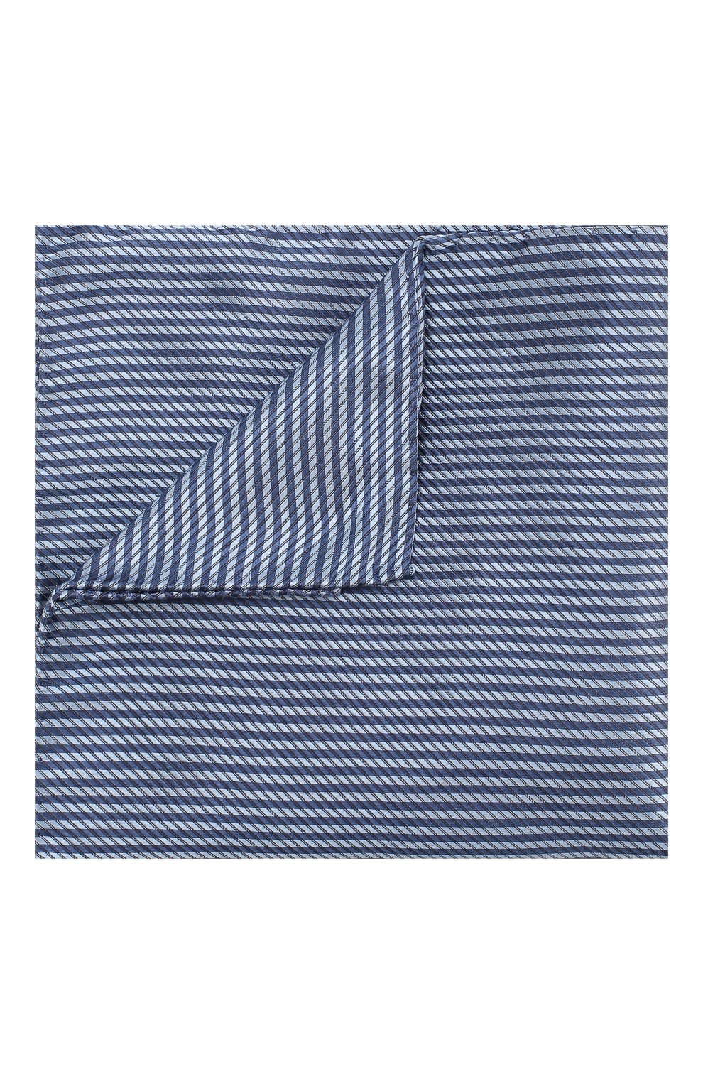 Шелковый платок GIORGIO ARMANI синего цвета по цене 10850 руб., арт. 360023/9P912, фото 1 Шелковый платок GIORGIO ARMANI, арт. 360023/9P912, фото 1