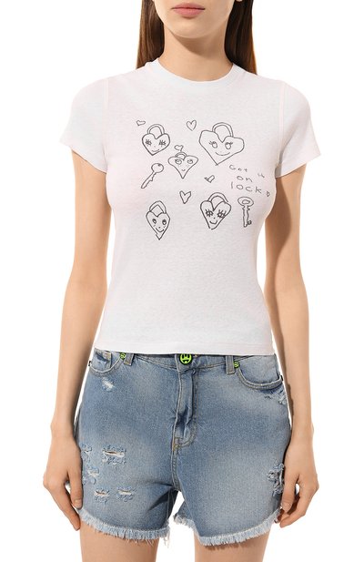 Хлопковая футболка RE/DONE, арт. 024R-02WBGT14, фото 3