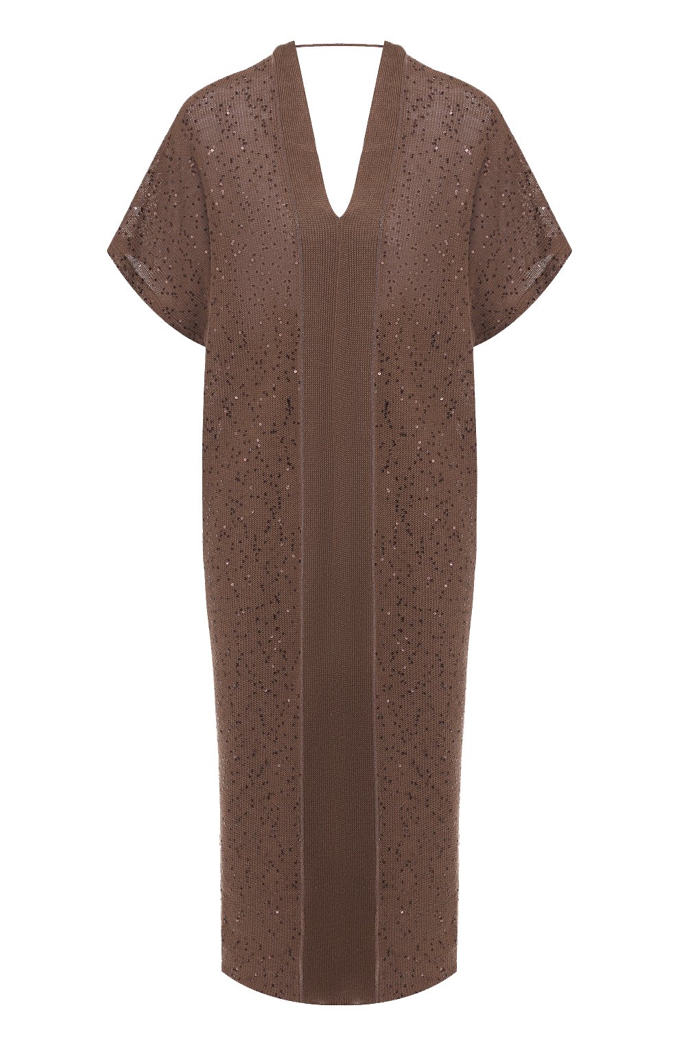 Платье из смеси льна и шелка BRUNELLO CUCINELLI, арт. M10554A92, фото 1