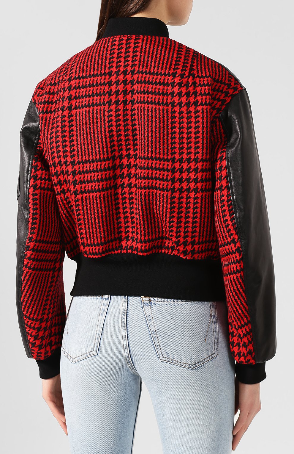 Кожаный бомбер ALEXANDER MCQUEEN, арт. 594778/Q5ACE, фото 4