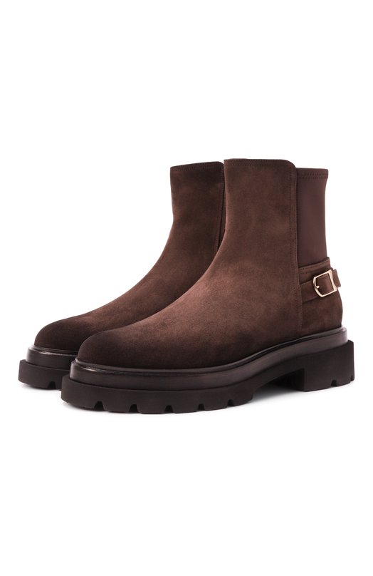 Замшевые ботинки Santoni WTEG71104G0MTHI0 Коричневый WTEG71104G0MTHI0