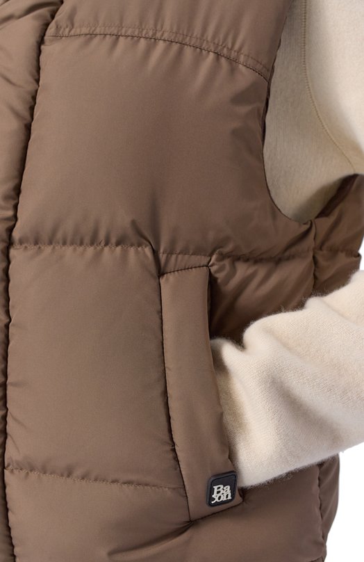 Пуховый жилет Bacon BACPIGIL563 Коричневый  BACPIGIL563 Фото 5
