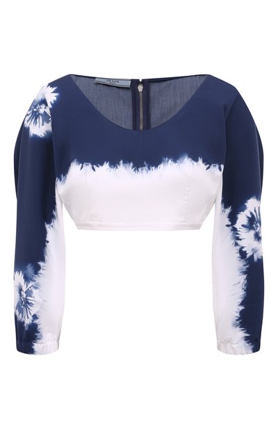 Женский хлопковый топ PRADA, арт. P928I-1ZBT-F057L-211