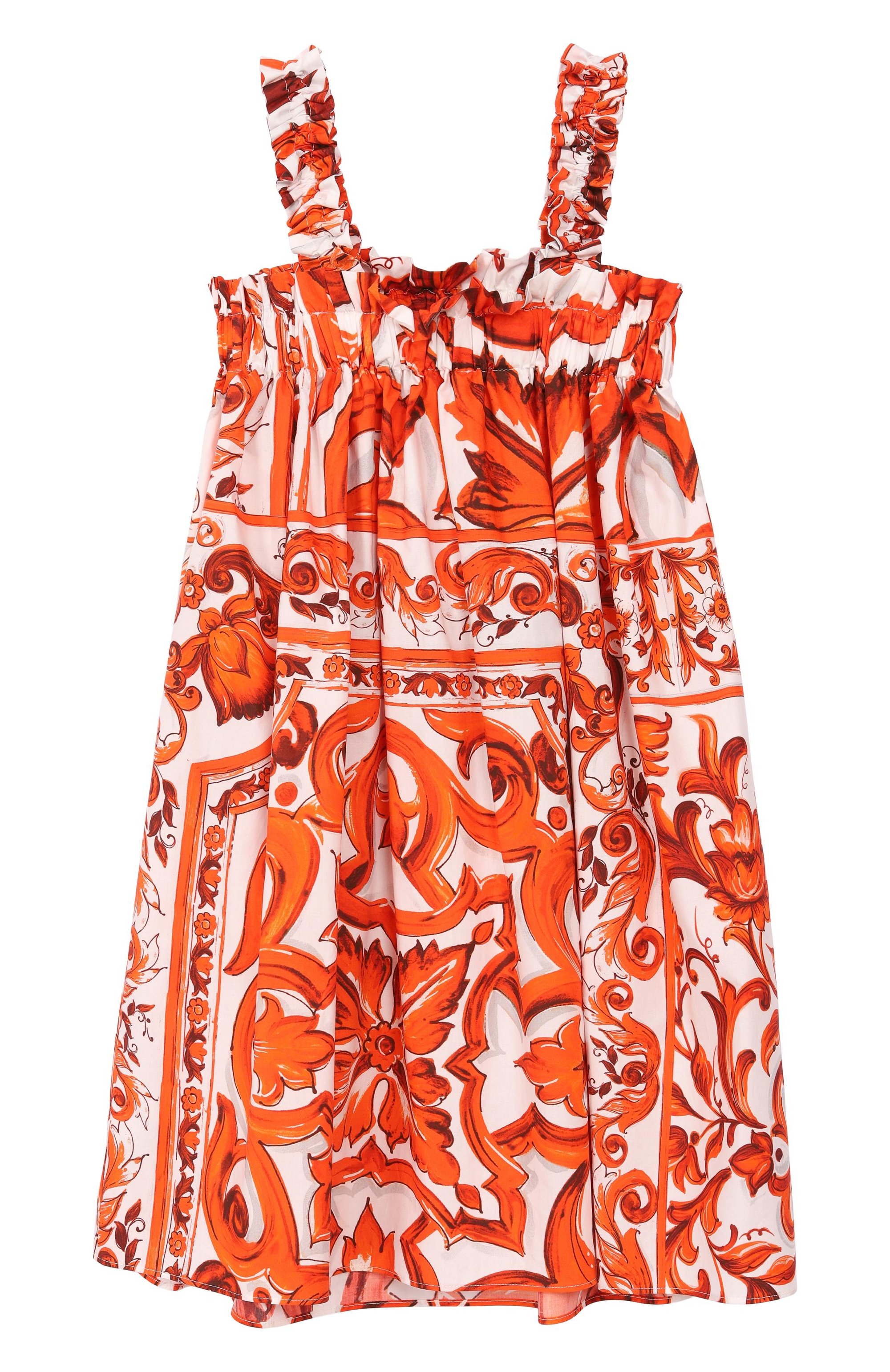 Хлопковый сарафан DOLCE & GABBANA, арт. L54DN9/G7P4R, фото 2