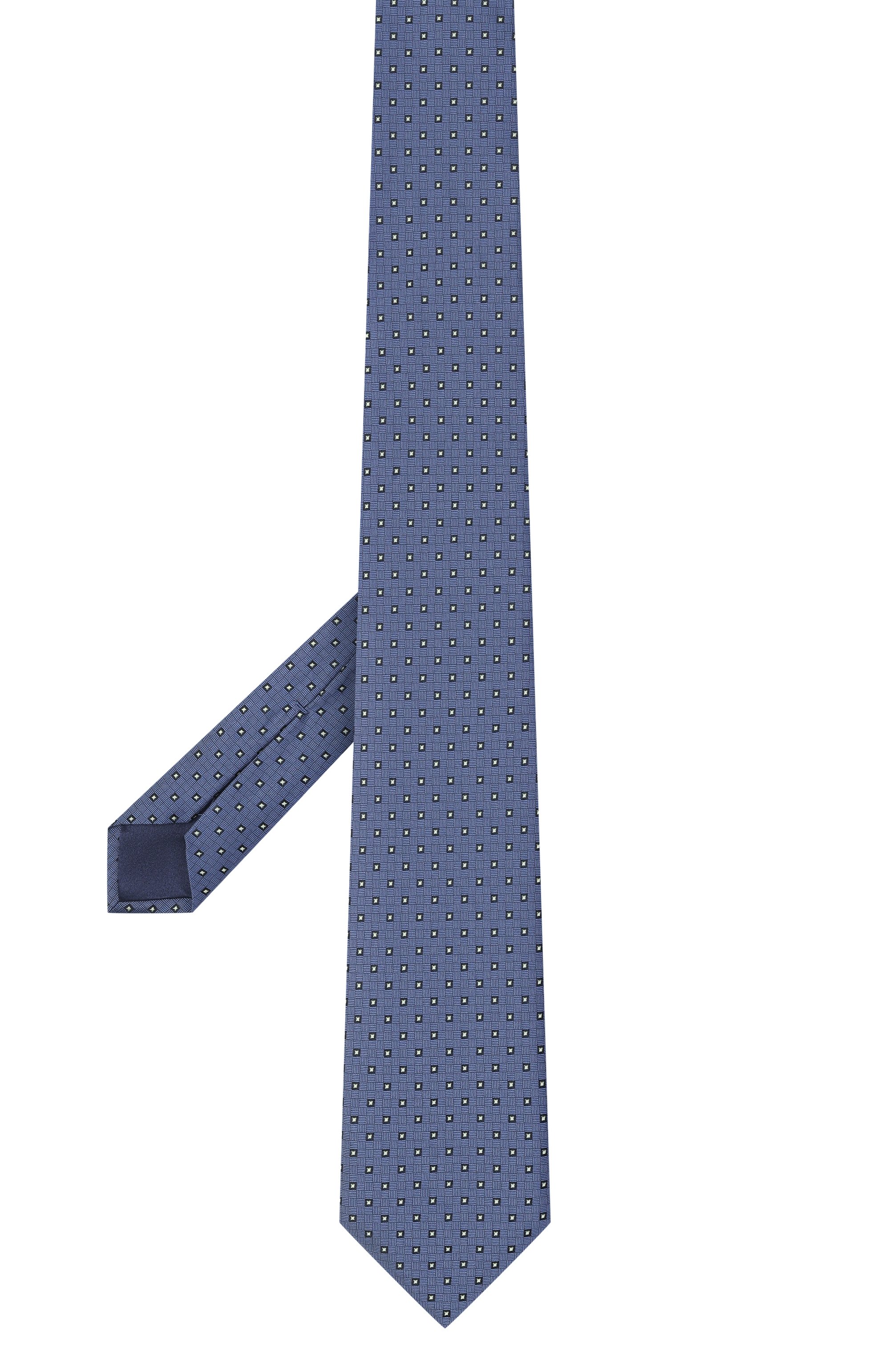 Шелковый галстук ZILLI синего цвета по цене 38600 руб., арт. CRAV02M0600VMGY00, фото 3 Шелковый галстук ZILLI, арт. CRAV02M0600VMGY00, фото 3