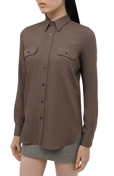 Шерстяная рубашка SAINT LAURENT, арт. 626941/Y768J, фото 3