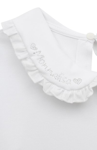 Хлопковый лонгслив MONNALISA, арт. 180TSH, фото 3