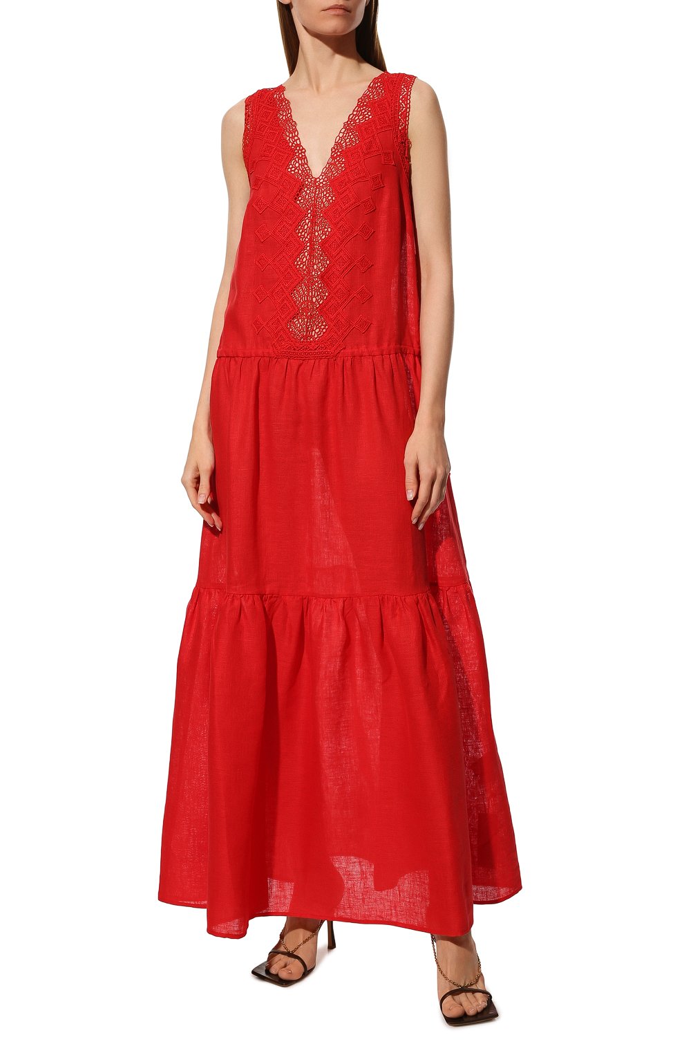 Льняное платье ERMANNO SCERVINO, арт. D404Q301QTZ, фото 3