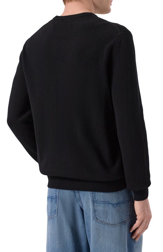 Джемпер из шерсти и вискозы MC2 Saint Barth HER0011-00325I/HER0N C Чёрный  HER0011-00325I/HER0N C Фото 4