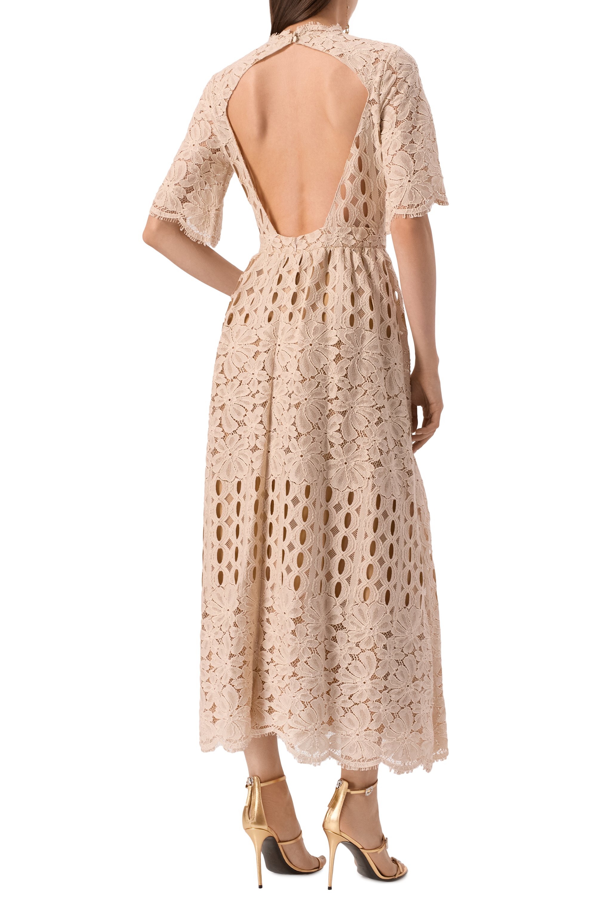 Хлопковое платье ZUHAIR MURAD, арт. RDR25331/LAC0003, фото 4