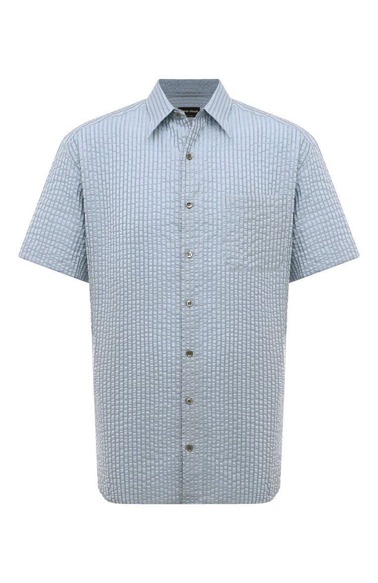 Рубашка из хлопка и шелка GIORGIO ARMANI, арт. 4SGCC099/T04S7, фото 1