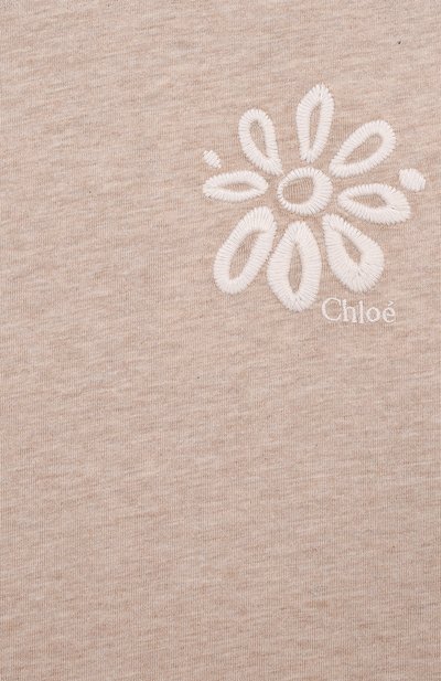 Хлопковая футболка CHLOÉ, арт. C20359, фото 3
