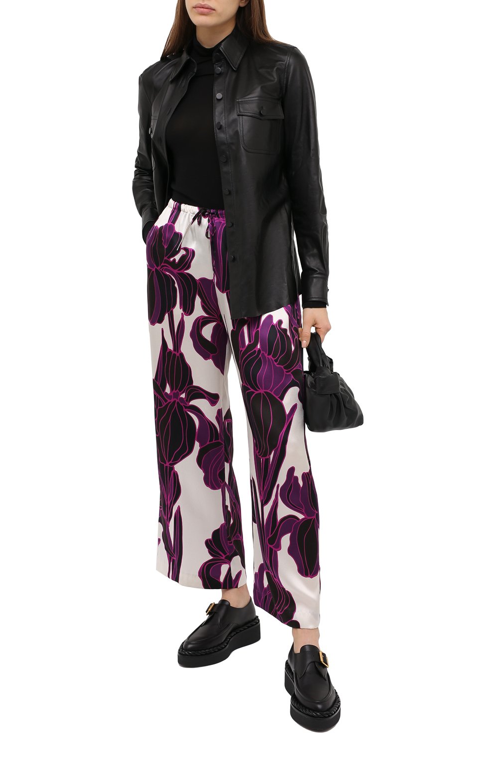 Шелковые брюки DRIES VAN NOTEN, арт. 202-10984-1135, фото 2