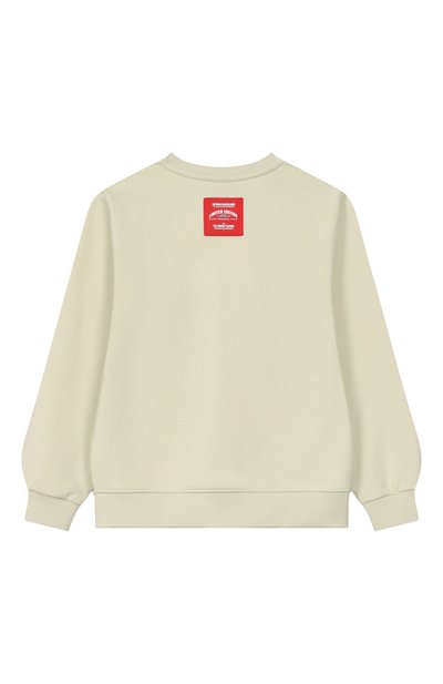 Хлопковый свитшот SPRAYGROUND, арт. SPY1386ESAGE/SHARK BASIC SAGE REGULAR CREWNECK