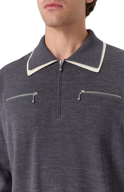 Шерстяное поло JIL SANDER, арт. J22GL0119-J14782, фото 5
