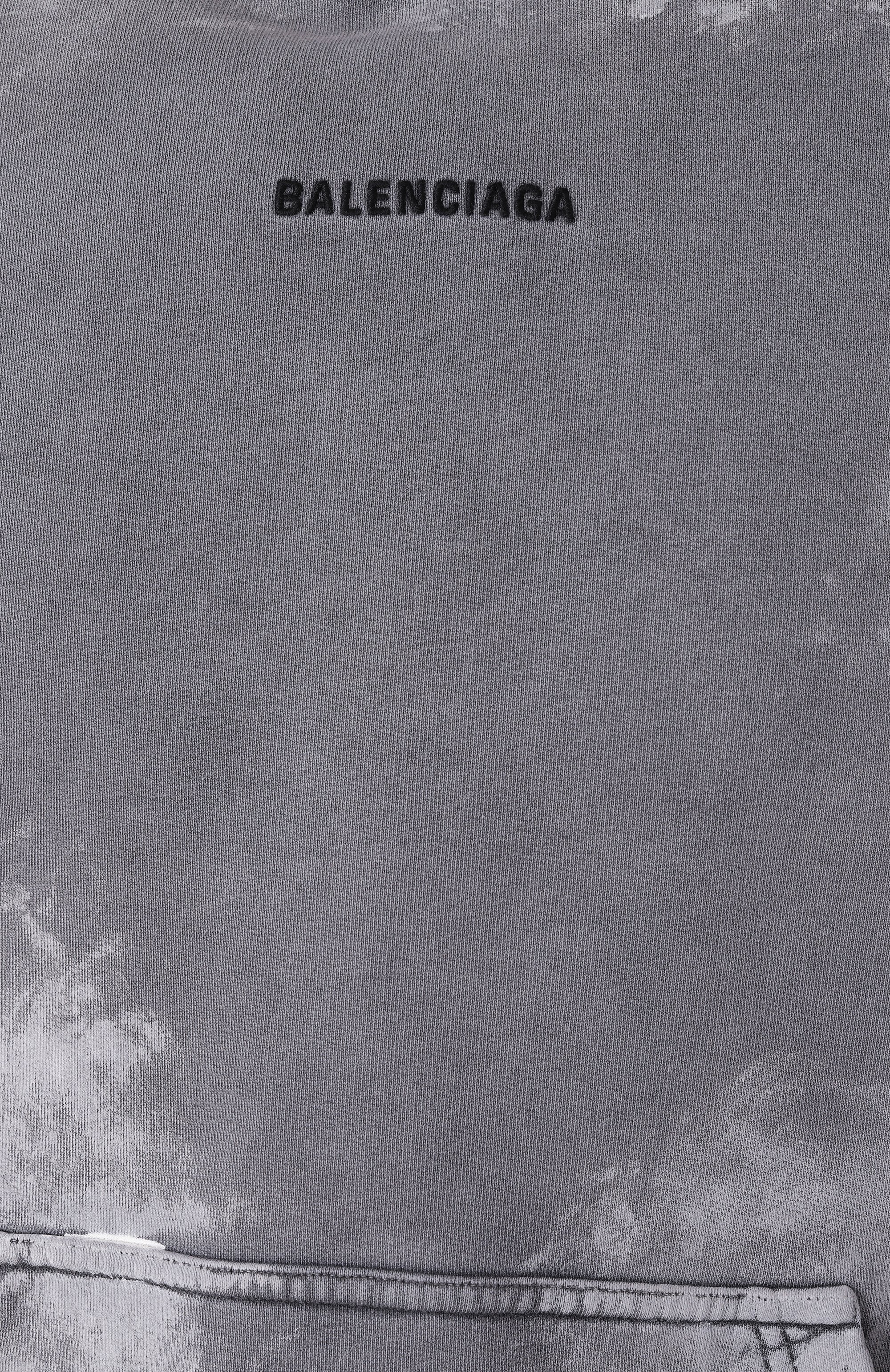 Хлопковое худи BALENCIAGA, арт. 767877/TRVI9, фото 6