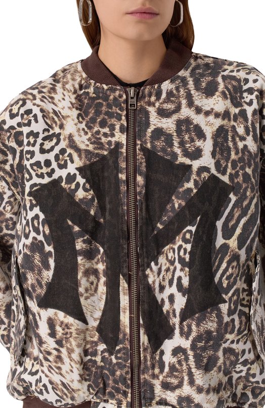 Джинсовый бомбер Ksubi x Mowalola Ksubi KXM25JK004 Леопардовый  KXM25JK004 Фото 5