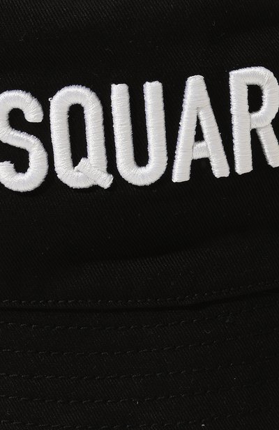 Хлопковая панама DSQUARED2 черного цвета по цене 9240 руб., арт. DQ1537/D00YT, фото 3 Хлопковая панама DSQUARED2, арт. DQ1537/D00YT, фото 3