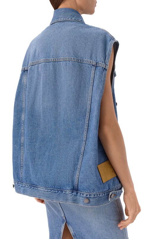 Джинсовый жилет Janette Haikure HEW09123DF106L0909/JANETTE N0RDIC BLUE Голубой  HEW09123DF106L0909/JANETTE N0RDIC BLUE Фото 4