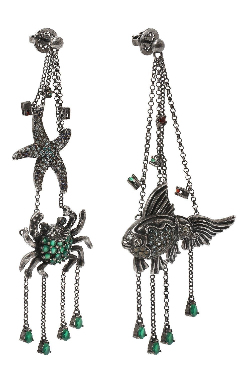 Серьги рыбы 57 sides of heart DZHANELLI, арт. 0292, фото 4