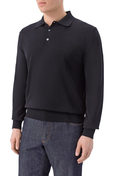 Хлопковое поло CANALI, арт. C0017B/MK02459_001, фото 3