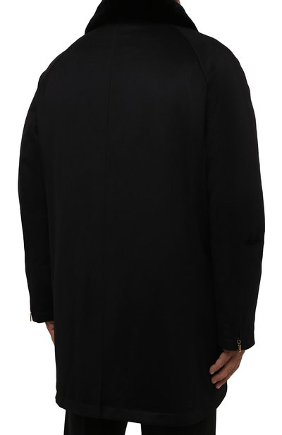 Кашемировое пальто с воротником из бобра ZILLI, арт. MAW-TIMBU-03001/0003/66-68, фото 4