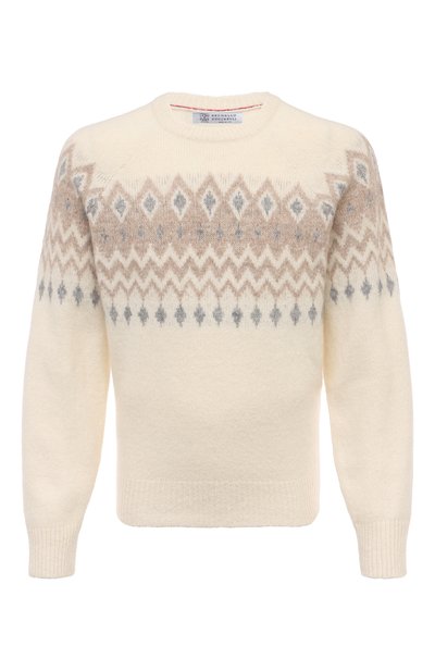 Мужской свитер из шерсти и хлопка BRUNELLO CUCINELLI, арт. MS0504300