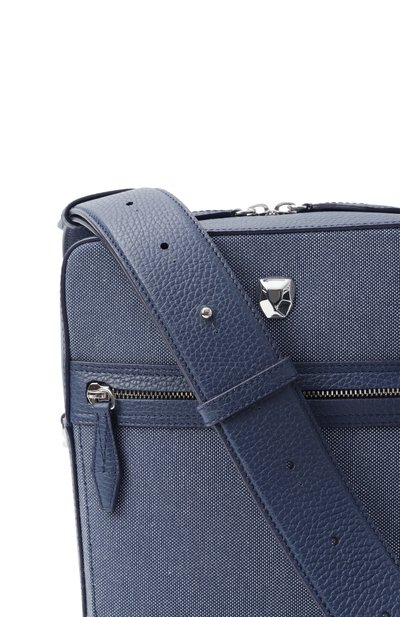 Сумка silvio medium RUBEUS MILANO, арт. CR0SSB0DY MEDIUM/CALFSKIN GRAN PRIX+CANVAS NAPAC0T, фото 3