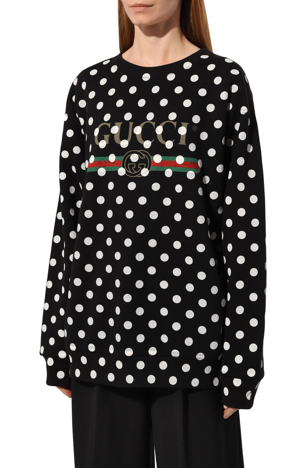 Хлопковый свитшот GUCCI, арт. 617964 XJCLB, фото 3