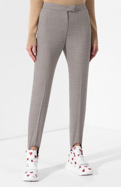 Шерстяные брюки со штрипками BURBERRY, арт. 8001952, фото 3