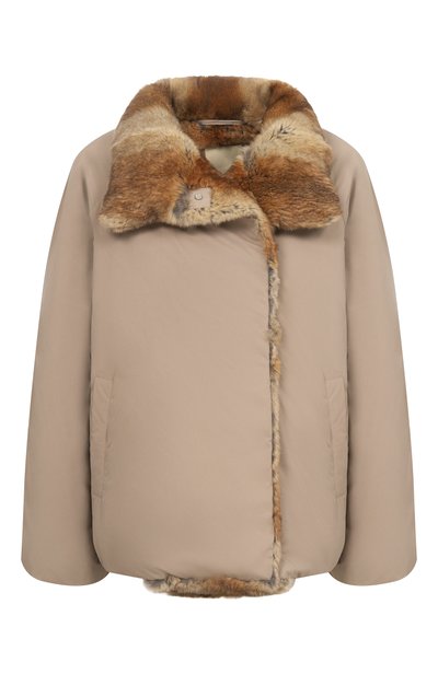 Женский пуховик с подкладкой из кролика 12 STOREEZ, арт. 139689