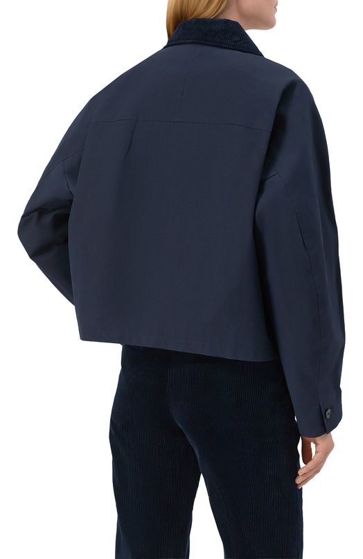 Хлопковая куртка A.P.C. F02990/C0HIL Синий  F02990/C0HIL Фото 4