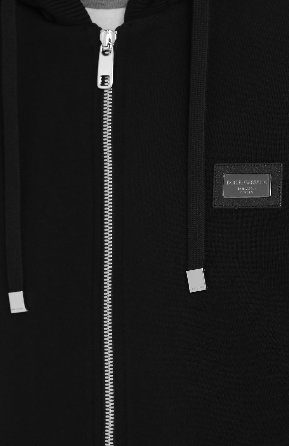 Хлопковая толстовка на молнии с капюшоном DOLCE & GABBANA, арт. 0101/G9IF0T/G7JYX, фото 4